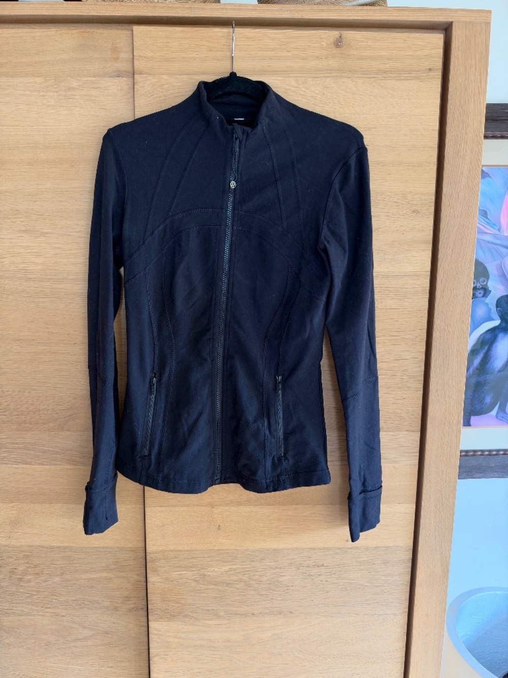 Lululemon Athletic Black Stretch Jacket w/n Back Vent